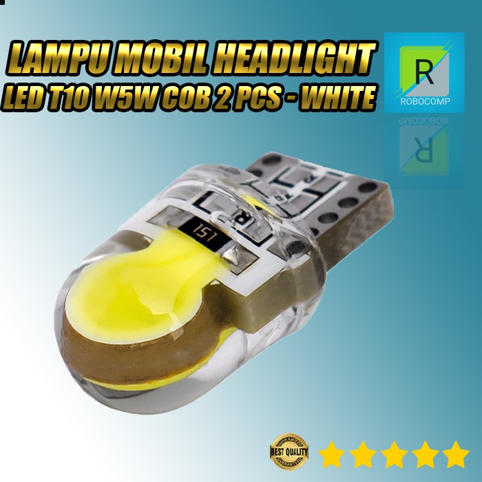 Lampu Mobil Headlight LED T10 W5W COB 2 PCS LuxStar