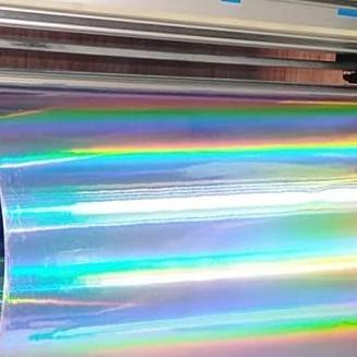 

☼ MAXDECAL H201 Hologram METAL Silver 60 cm Meteran Pelangi Thailook ◊