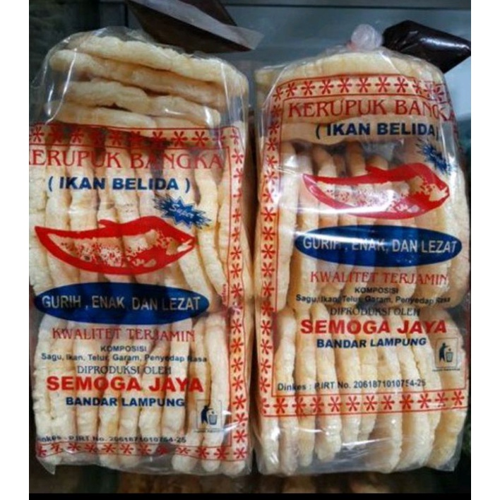 

KRUPUK IKAN BANGKA BELIDA+SAMBEL COLEK 200GRAM