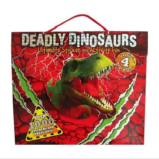 

Deadly Dinosaurs Ultimate Sticker and Activity Fun Pack / sticker book / buku stiker / buku dino
