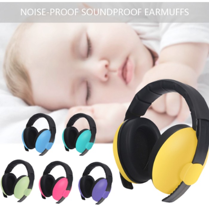 Baby Earmuff Noise Reduction Baby Anak Peredam Suara Bising Pesawat Penutup Telinga Bayi