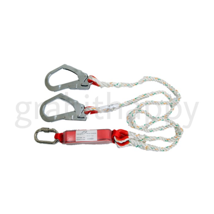 LANYARD DOUBLE BIG HOOK WITH ABSORBER - GOSAVE