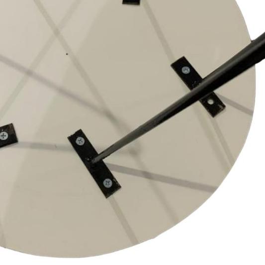 MEJA MINIMALIS BULAT/MEJA SUDUT/ROUND TABLE KAKI BESI