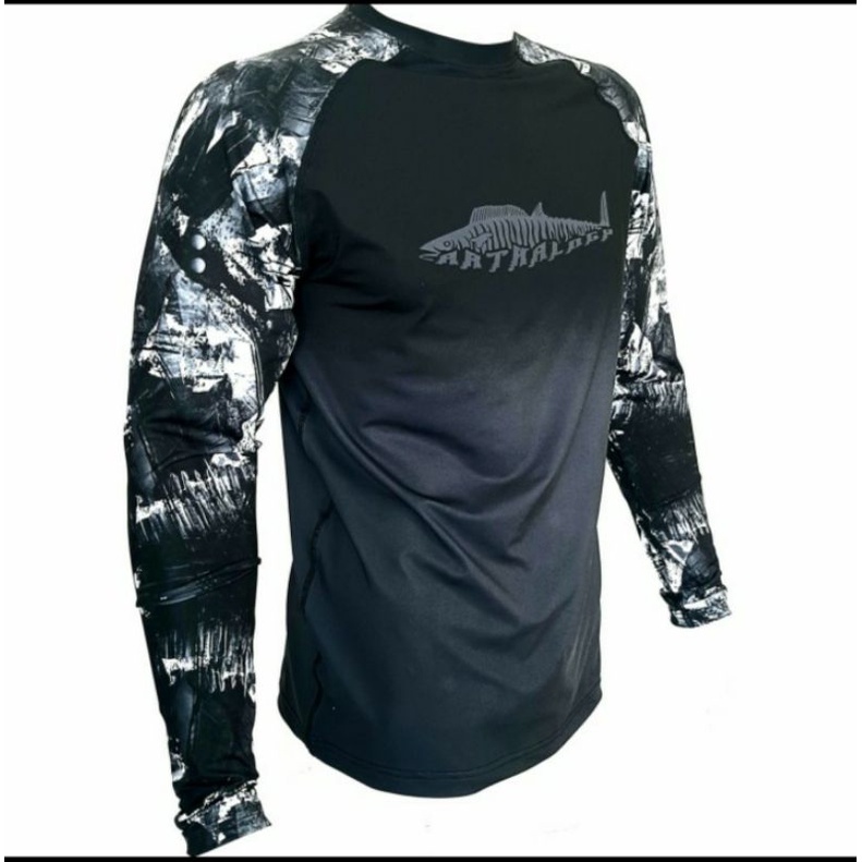 Baju Jersey mancing Arthalogy performance fishing anti UV UPF50 - Blackwahoo