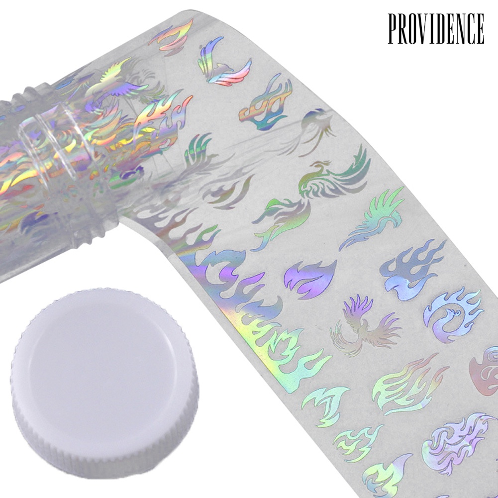 Providence Laser Flame Print Nail Art Sticker Adhesive Decal Removable Manicure Decoration