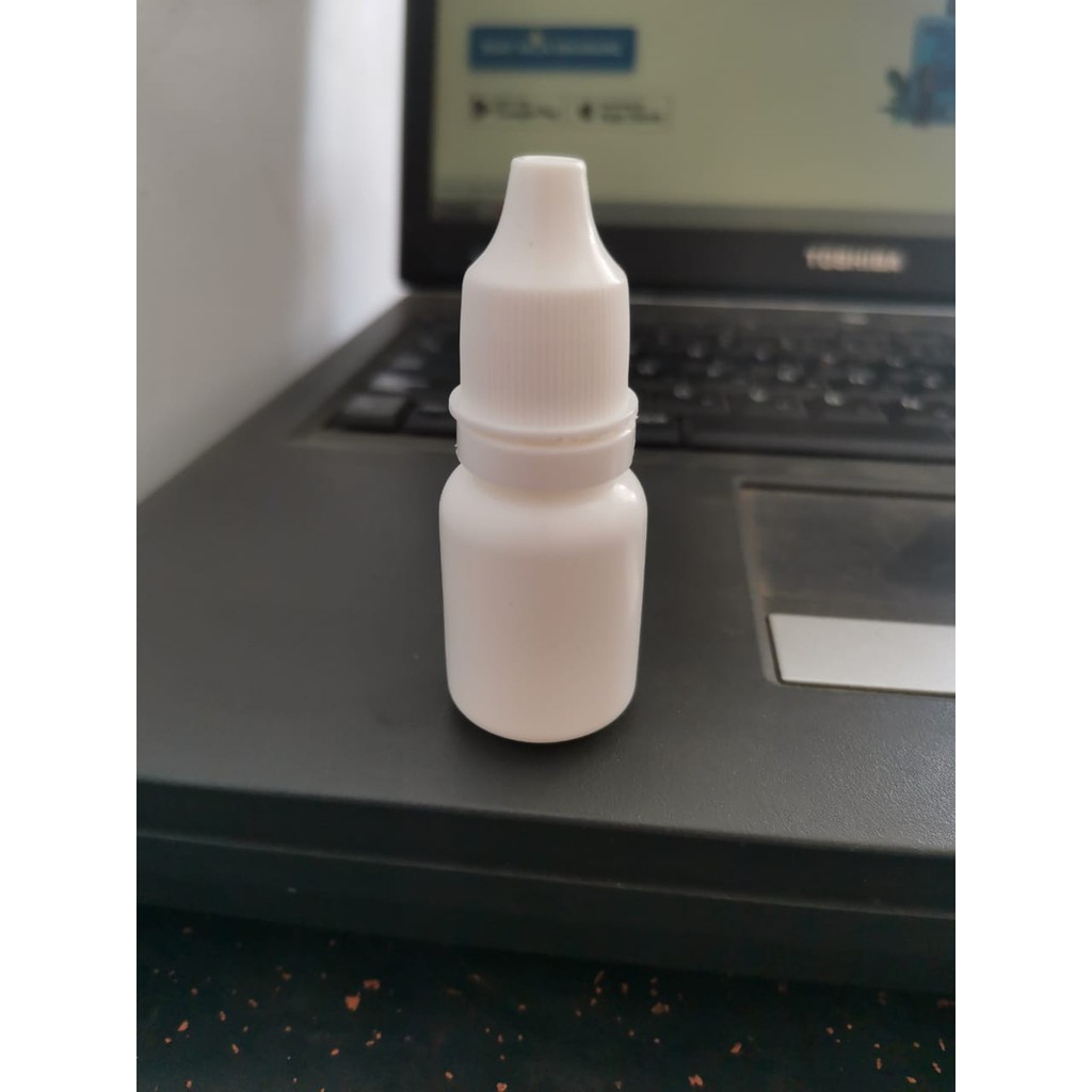 botol tetes 10 ml / botol tetes hdpe 10ml tetes 10 ml segel - Putih