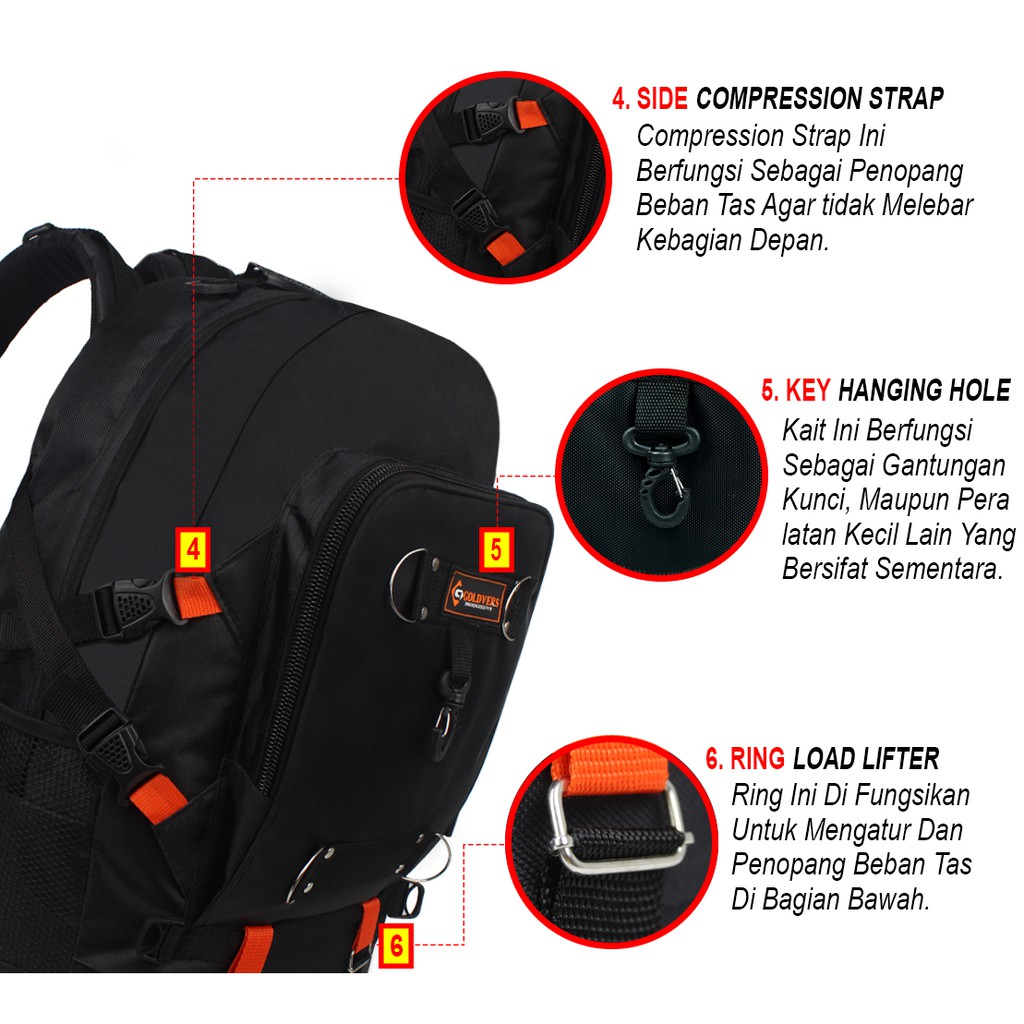 Tas Ransel Pria BackPack Carrier SUPER JUMBO Ransel Piknik Tas Punggung