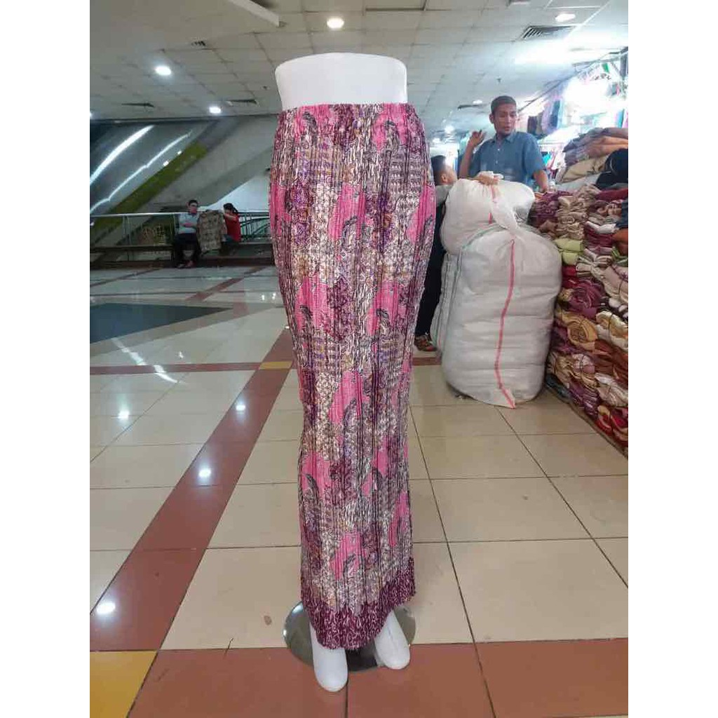 Rok Plisket / Rok Instan Bawahan Kebaya Aneka Warna Dan Motif