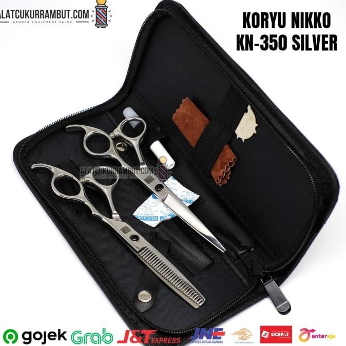 SUPER SALE Gunting Potong Rambut Gunting Sasak KORYU NIKKO Paket Gunting KN 350