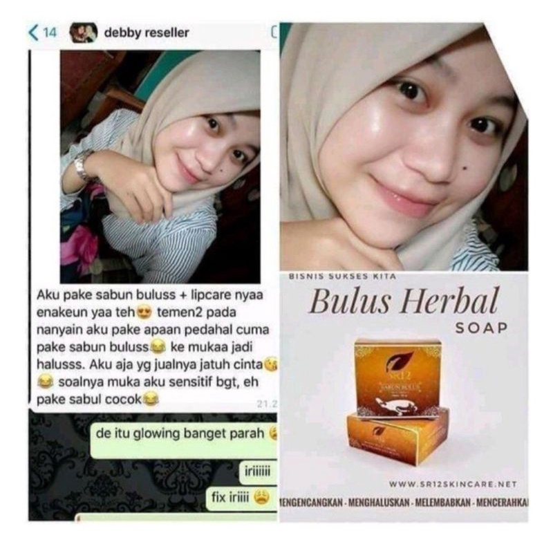 SABUN BULUS SR12 GLOWING HERBAL SKINCARE BPOM MENGENCANGKAN KULIT / SABUN BULUS HERBAL / HERBAL SOAP BULUS