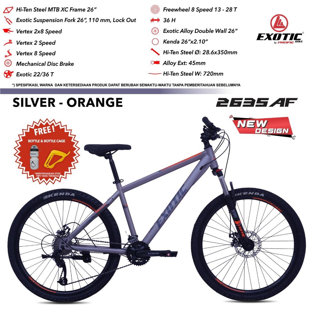 Sepeda MTB 26 Exotic 2635 Af