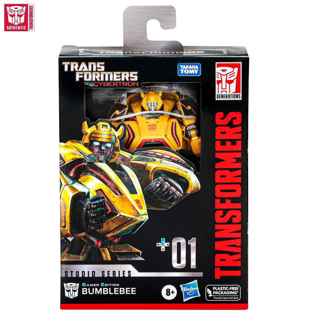 TRANSFORMERS WFC Studio Series Deluxe +01 Gamer Edition Cybertronian Bumblebee Figure