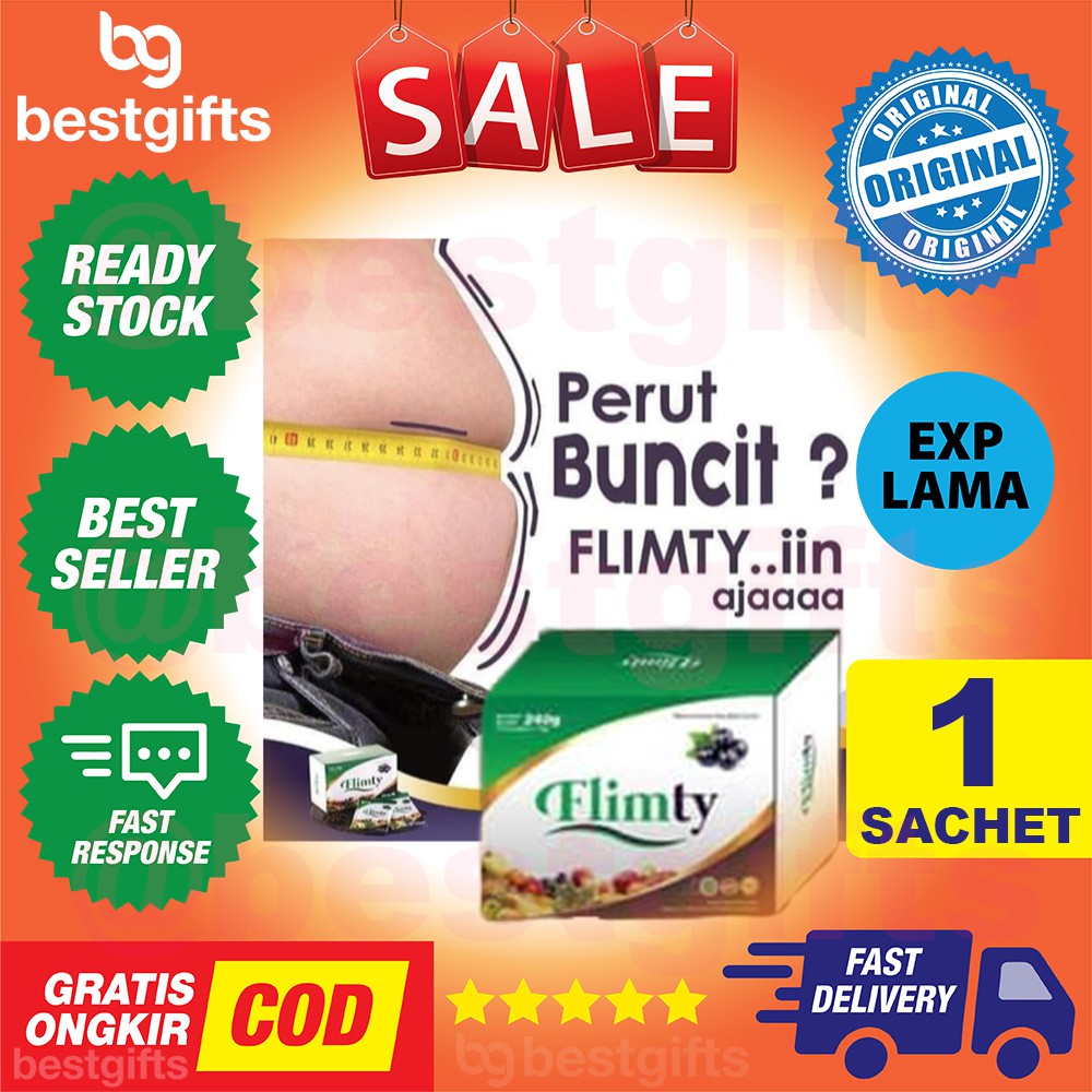 FLIMTY FIBER DETOX PELANGSING TEH BUAH ALAMI SLIMMING JUICE DIET LANGSING SLIM HERBAL