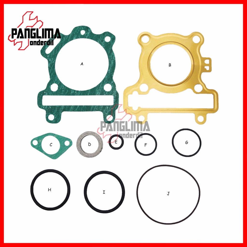 Topset Yamaha Vega ZR &amp; Jupiter Z New 115 Salib-Robot 2010-2012 Top Set Paking-Packing-Gasket Kit