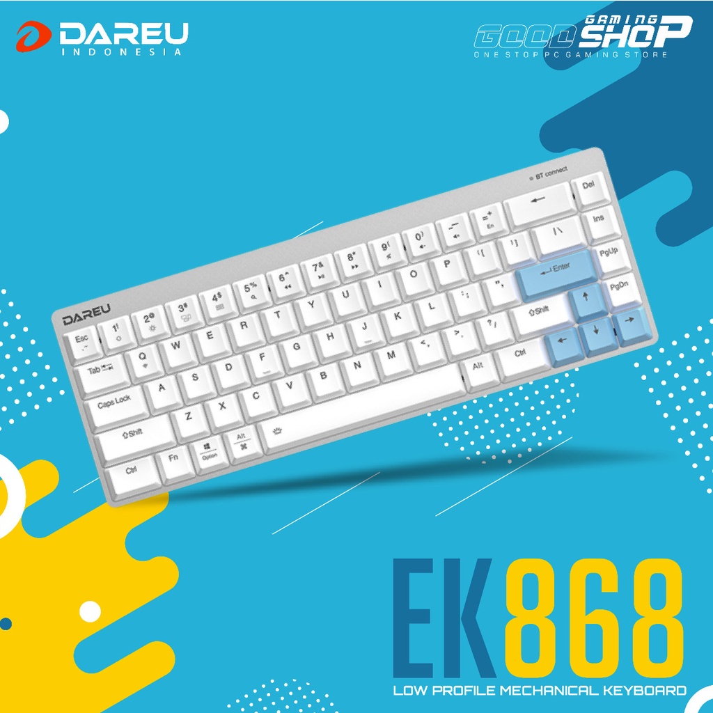 Dareu EK868 Low Profile Bluetooth 68% Mechanical Gaming Keyboard