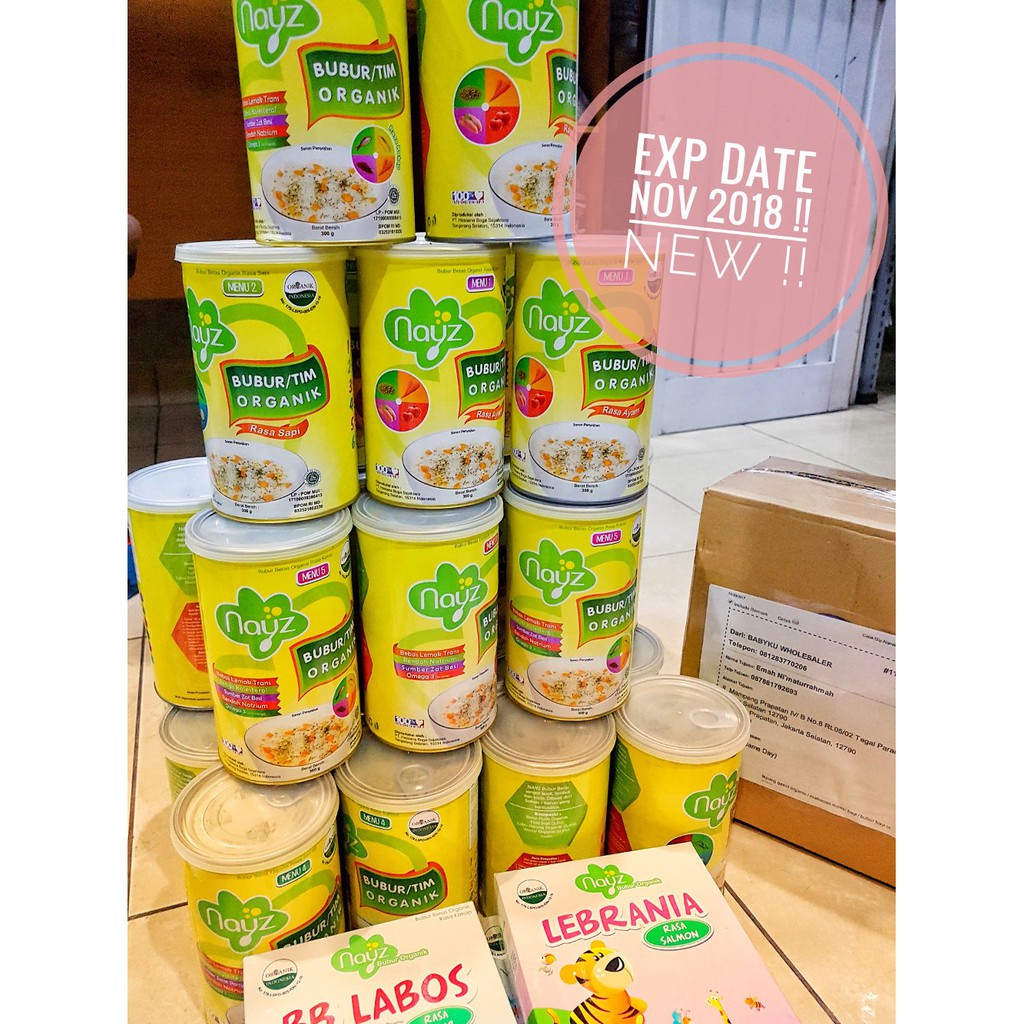 bubur bayi organic nayz nayz bubur tim organic
