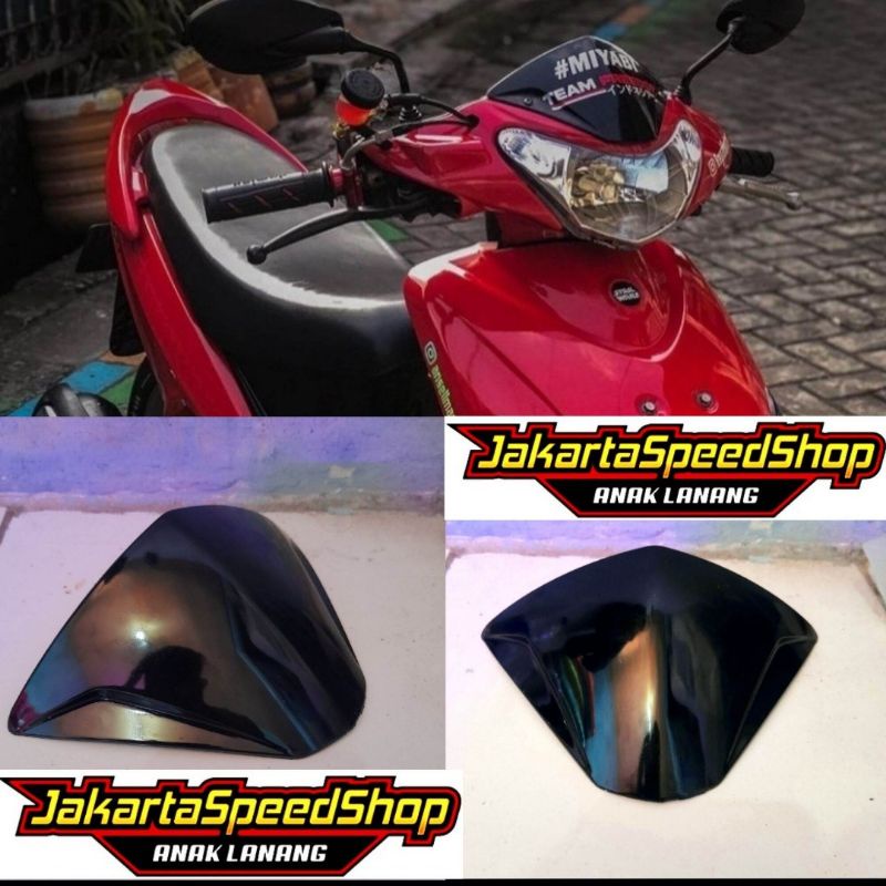 Visor mio sporty mio smile bahan tebal plus lem 3m pnp