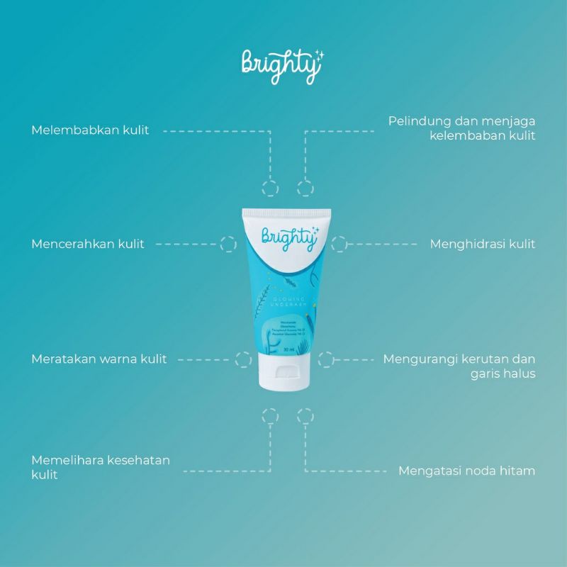 Brighty Gel Glowing Underarm Pemutih Ketiak dan Lipatan