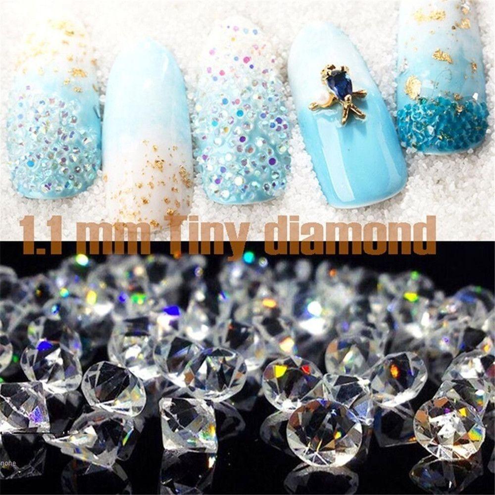 Preva 1440pcs/bag 1.1mm Kuku Mikro Berlian Imitasi Fashion DIY Dekorasi Kuku Perhiasan Manicure Decor