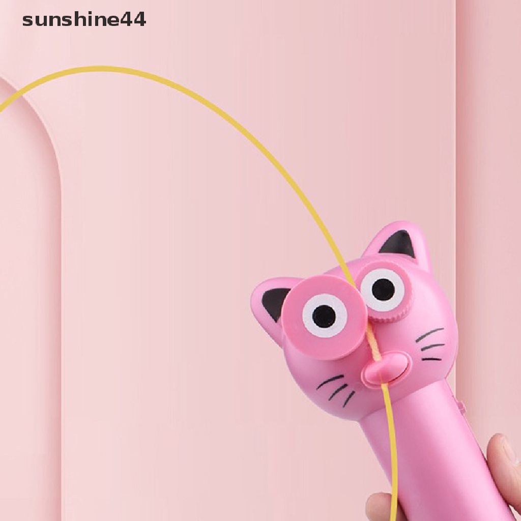 Sunshine Mainan Peluncur Baling-Baling Dengan Tali Untuk Kucing