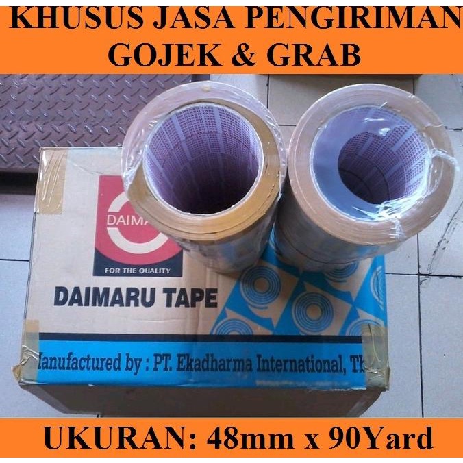 

Lakban Daimaru Bening Coklat 48mm x 90yard 1dus(isi 72roll)