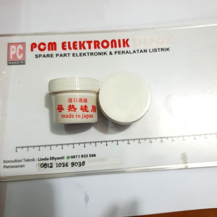 New silicon grease tube putih