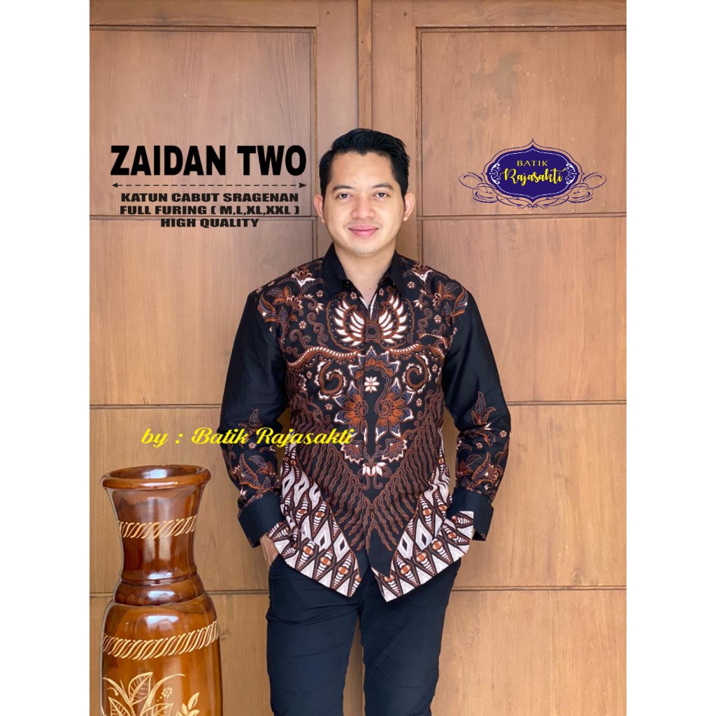 ZAIDAN RAJASAKTI KEMEJA BATIK SOLO PRIA LENGAN PANJANG LAPIS FURING ATASAN BATIK PREMIUM MODERN KATUN HALUS BAHUWIRYA  BANAMITRA BANAMITRA PUTIH BANGSAWAN BAYU PUTRA BERLIAN BIRU BHARATAYUDA BIMASENA BIRENDRA BIRU INDAH BRAHMAKERTA BRAHMAKERTA MERAH