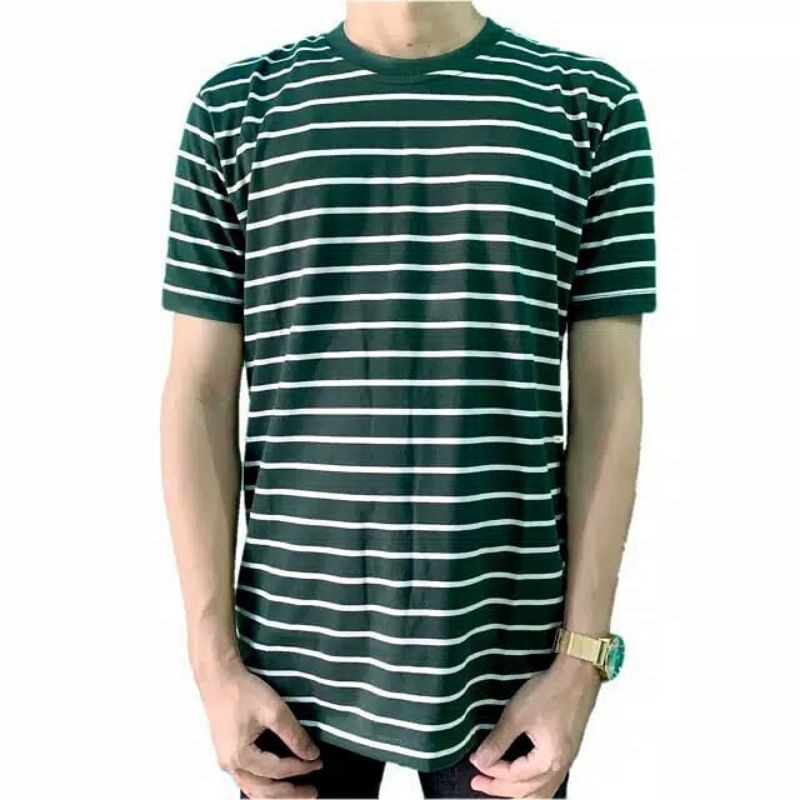 kaos Stripe pendek