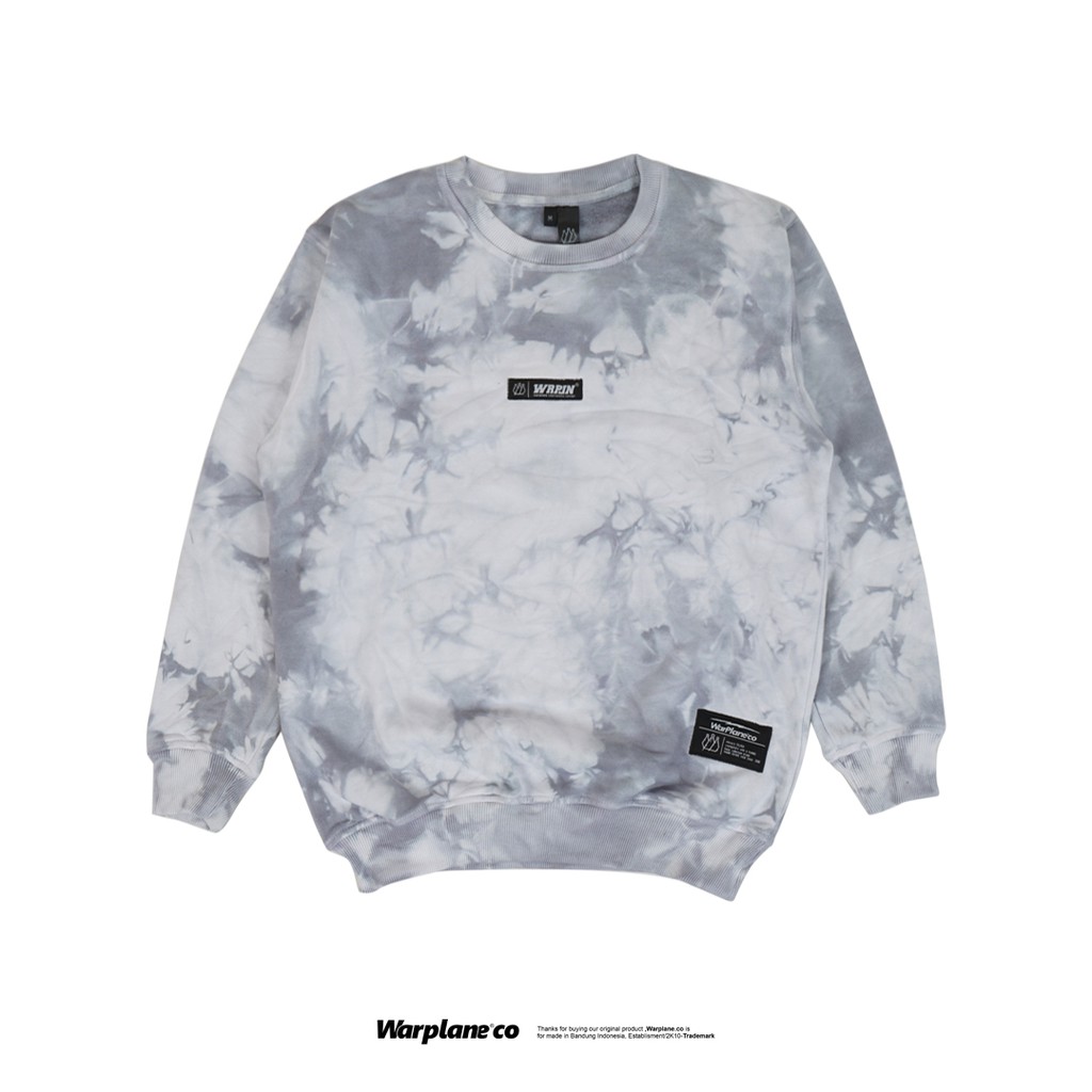 Wrpln Tiedye Wov wrpln Black/ Crewneck / Sweatshirt/Sweater Warplane