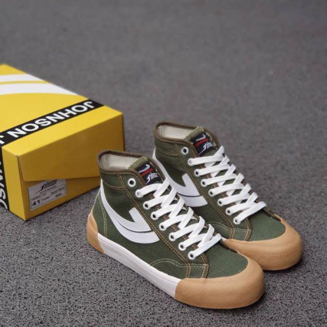 Sepatu johnson galaxy pro black white green high & low cut jhonson original jonson-GL PRO HIGH GREEN