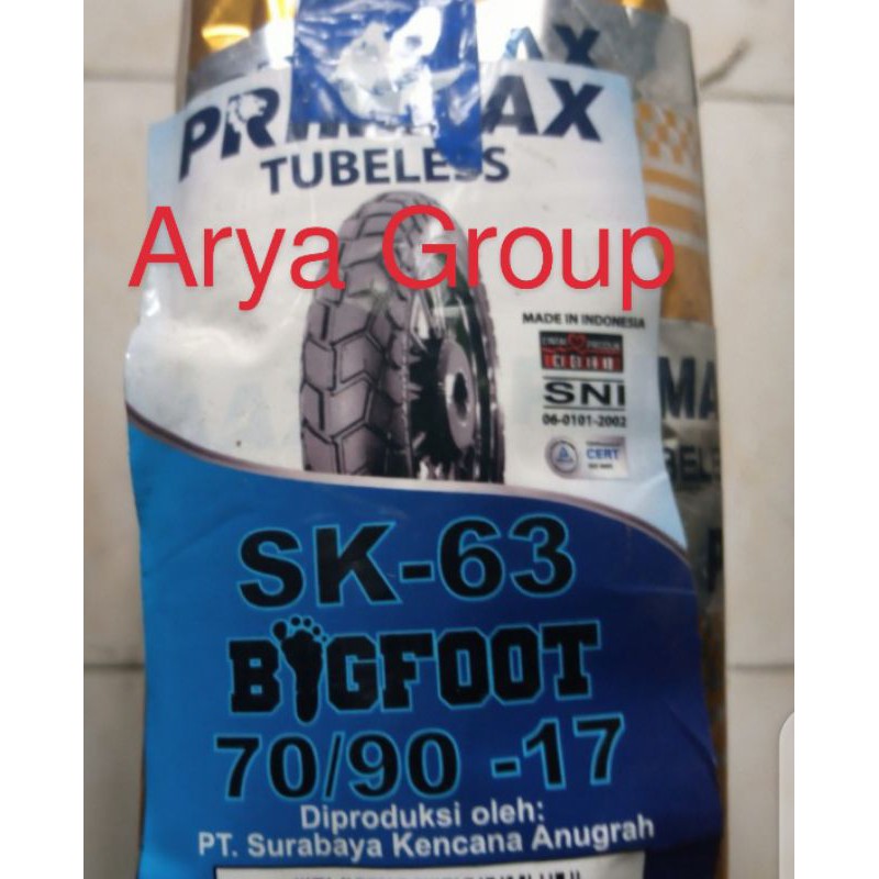 Ban tubeless Primaax 70/90-17 SK-63 primax bigfoot tubles 250-17 SK 63
