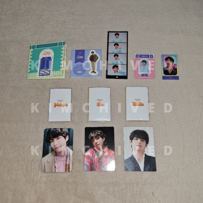 BTS V Official Photocard AB ver 3, AB SE, 7th Army Kit. Taehyung festa set. JHope Room. Message Card