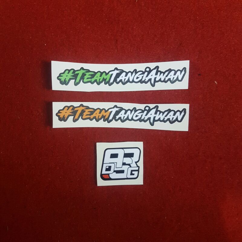 

sticker stiker team tangi awan cutting sesuai pola bahan vinyl murah berkualitas