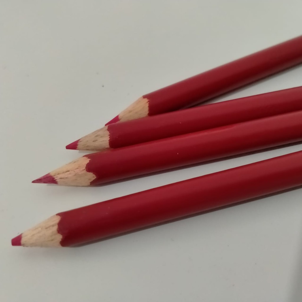 PENSIL WARNA WARNI SATUAN PANJANG Kayu Lengkap Bagus Set Murah Gambar Lukis Color Pencil Terbaik-Merah