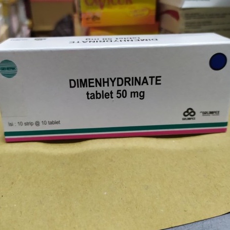 Dimenhydrinate Dimenhydrinat 50 mg box 100 Tab