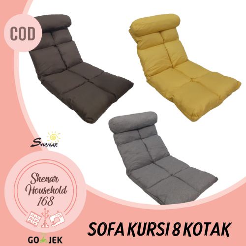 SHENAR  KURSI 6 KOTAK SOFA 6 KOTAK KURSI BANTAL SANTAI LAZY SOFA BED KURSILIPAT BANGKU SOFA LANTAI IN DOR DAN OUT DOR SERBAGUNA MULTIFUNGSI UNIK 3D - BISA COD