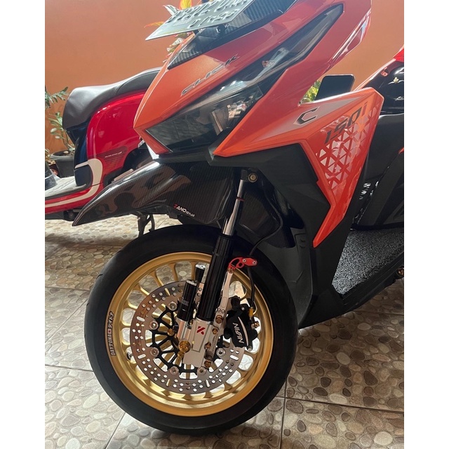 spakbor depan honda vario led old karbon kevlar