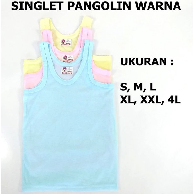 12 PCS SINGLET ANAK WARNA