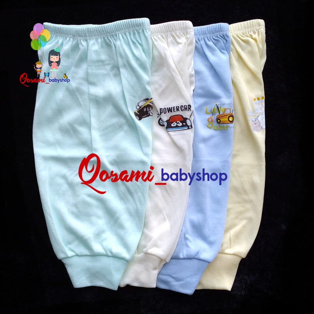 HOGA 4 pcs Celana Panjang Polos Bayi Uk S, M, L SNI