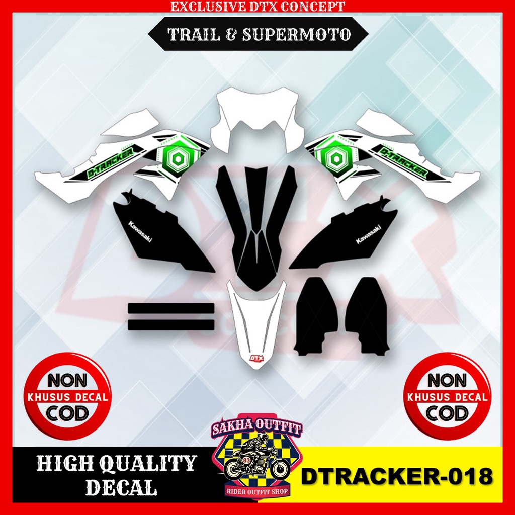 decal dtracker decal dtracker 150 decal dtracker 150 full body decal dtracker Supermoto decal klx dt