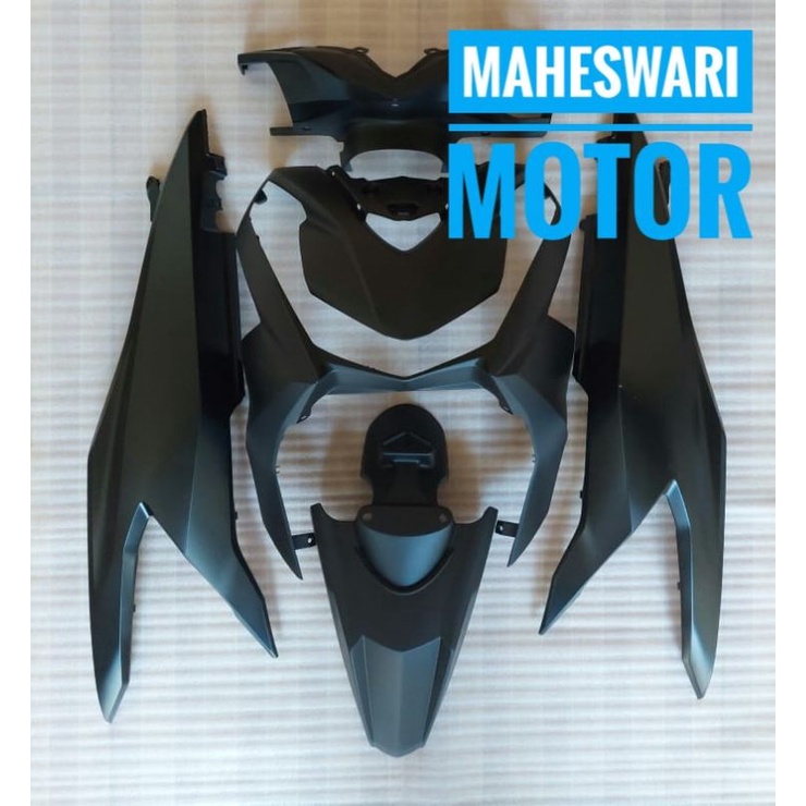 Cover Body Halus Honda All Beat New 2020 Hitam Doff.