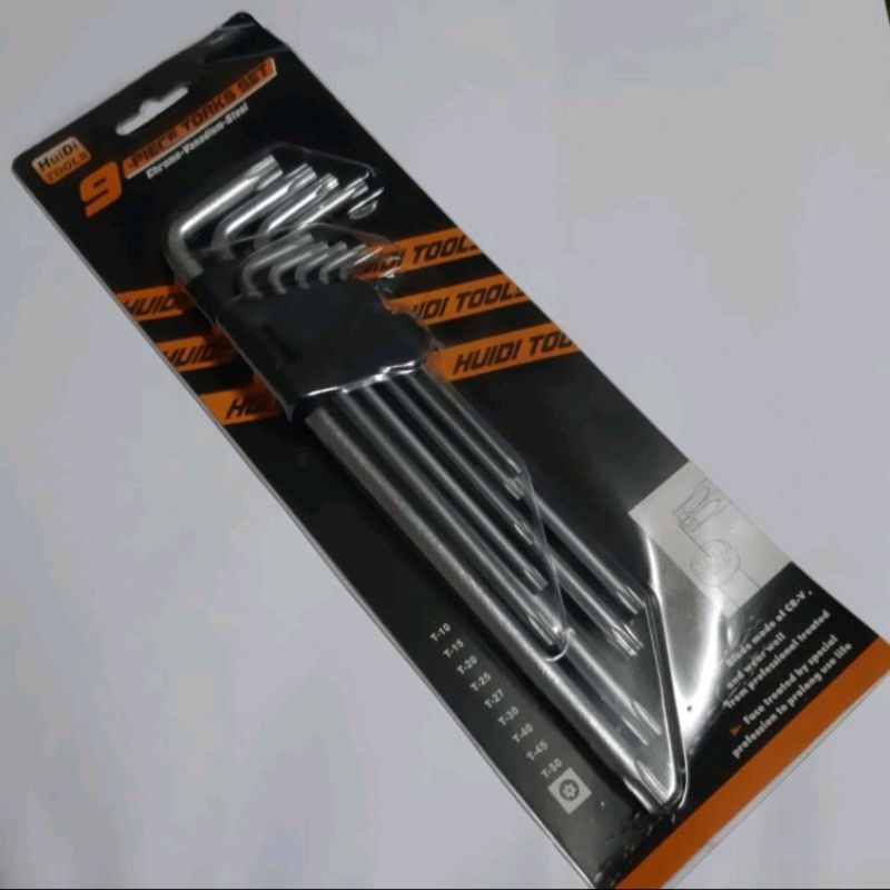 Kunci L Set 9 PCS Bintang Panjang