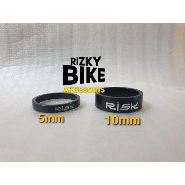 Ring spacer Original Risk headset stem 5 mm 10 mm alloy aluminium sepeda roadbike MTB