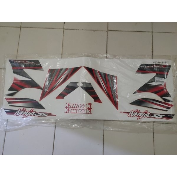 Stiker Fullset Ninja SS R Merah Original Kawasaki