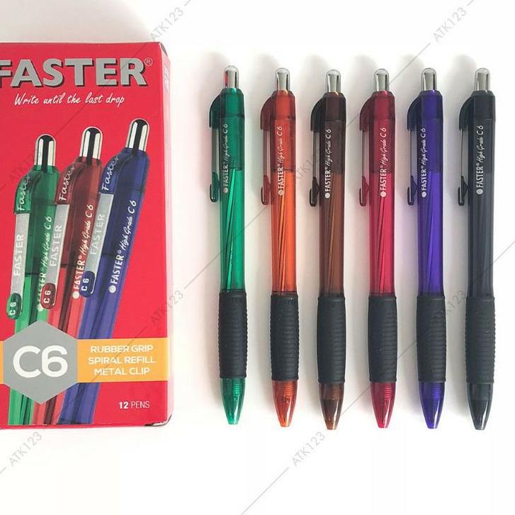 

Milikiリ Pen Faster C 6 tertera selusin isi 12pcs