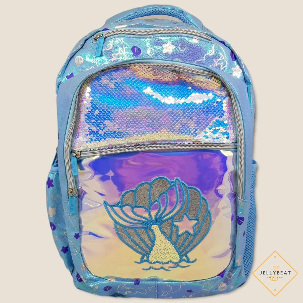 Tas Ransel Import Smiggle - Senior Blue Mermaid