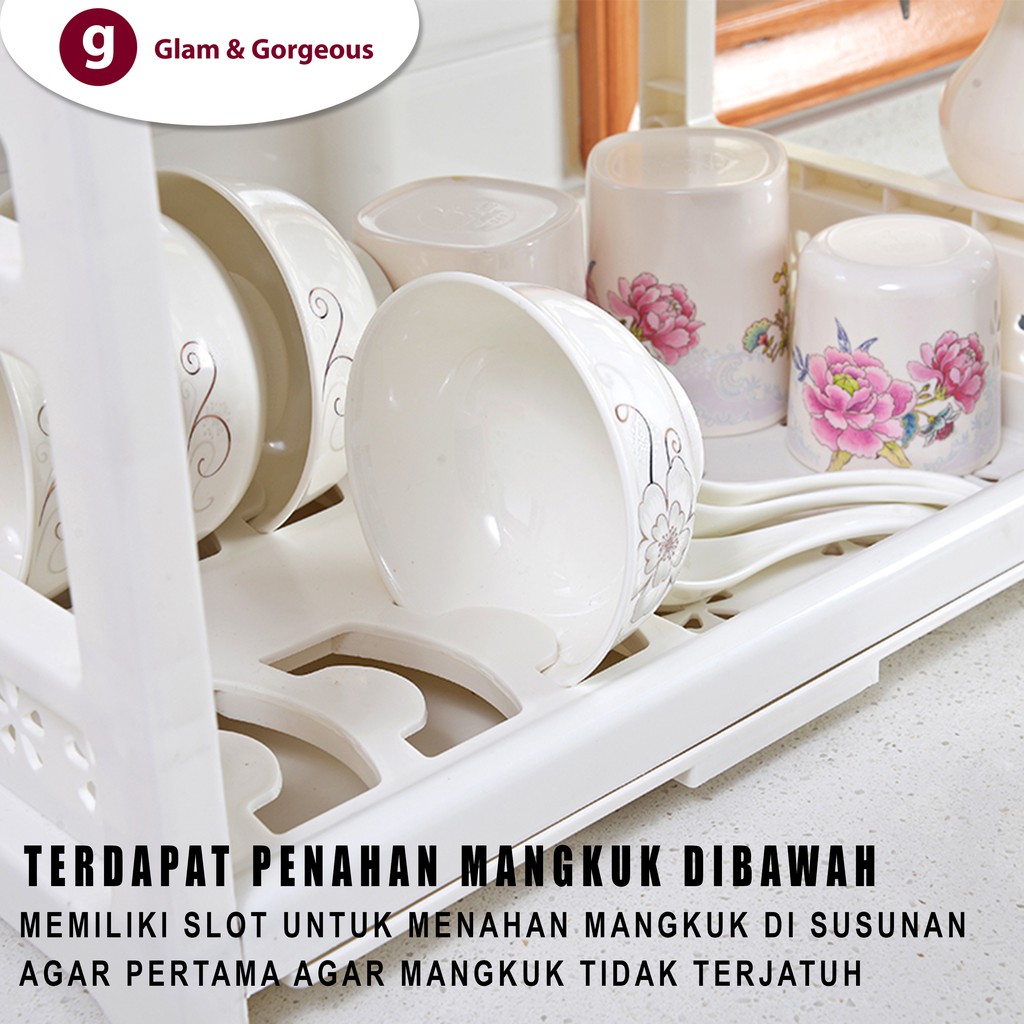 Rak Dapur Pengering Piring kokoh dan Tahan Lama - RD019