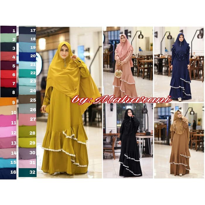 Gamis Wanita Terbaru Hijab Syari Baju Gamis Umbrela By Maharani