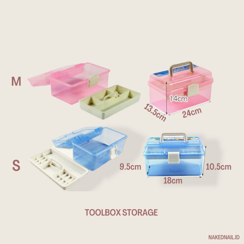 Storage tool box nail art suitcase toolbox nail art M/S nailart nail art box nailart