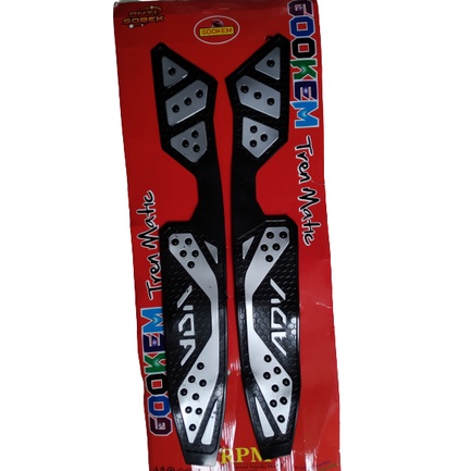 SILVER Karpet Karet Alas Pijakan Kaki Honda ADV 150 Karet Bordes - Merah